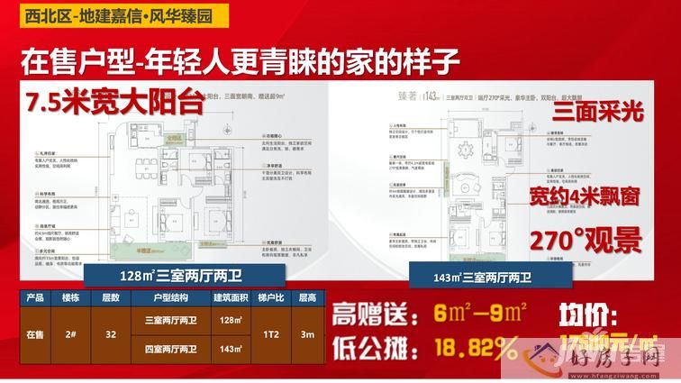 地建嘉信风华臻园 128-143㎡，在售(图1)