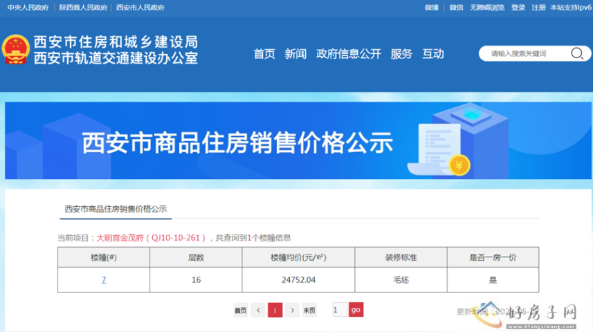 大明宫金茂府价格已公示：均价24752.04元/㎡            </h1>(图1)