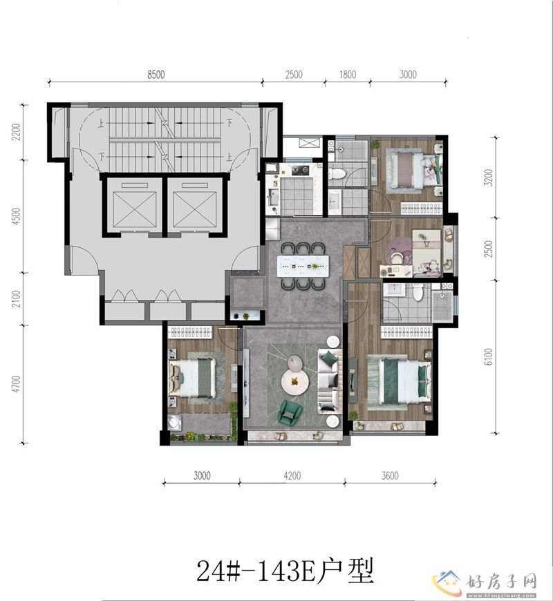 西安绿城春和印月 绿城春和印月户型图            </h1>(图3)